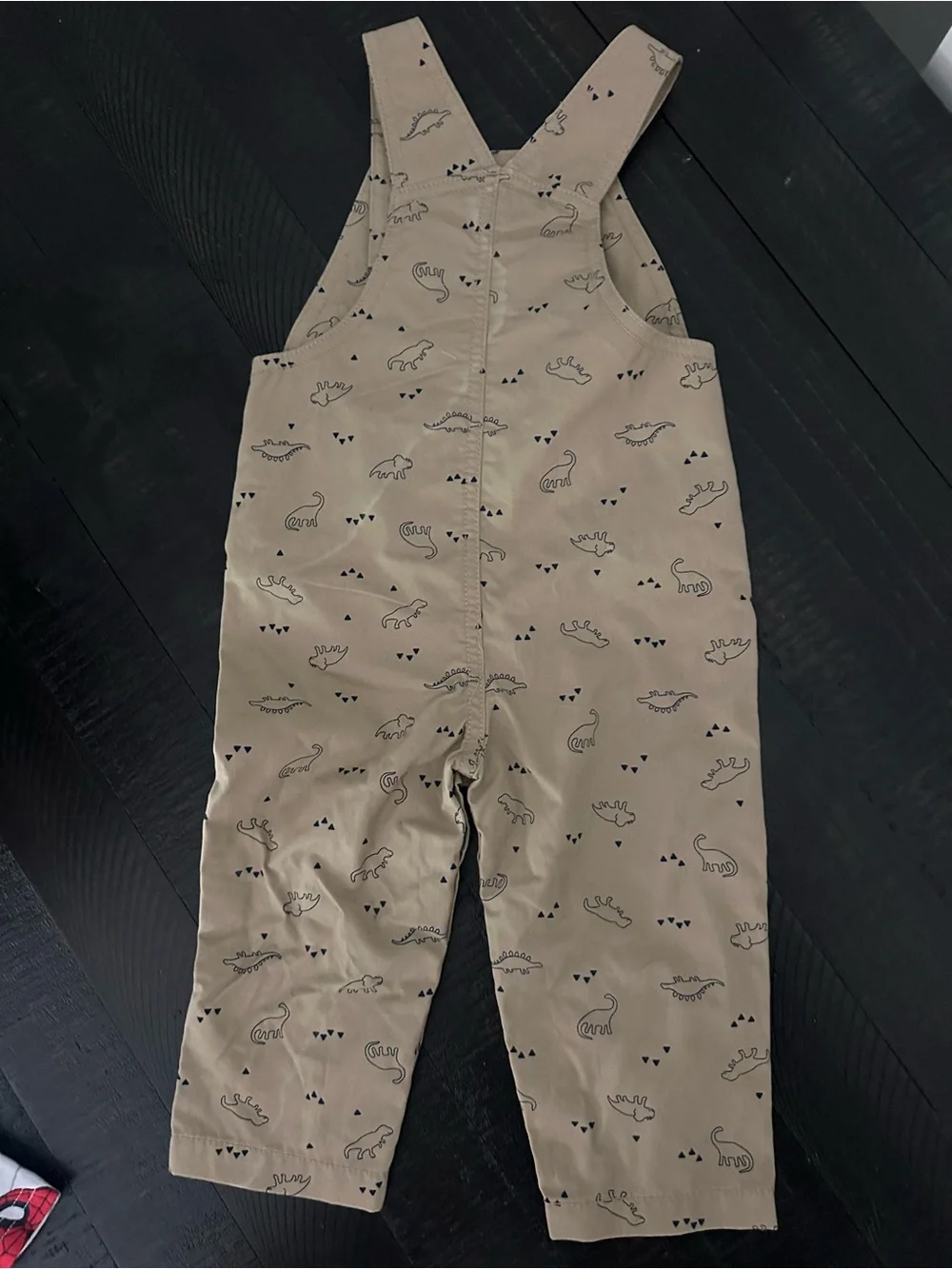 Carter's Tan Dinosaur Print Overalls